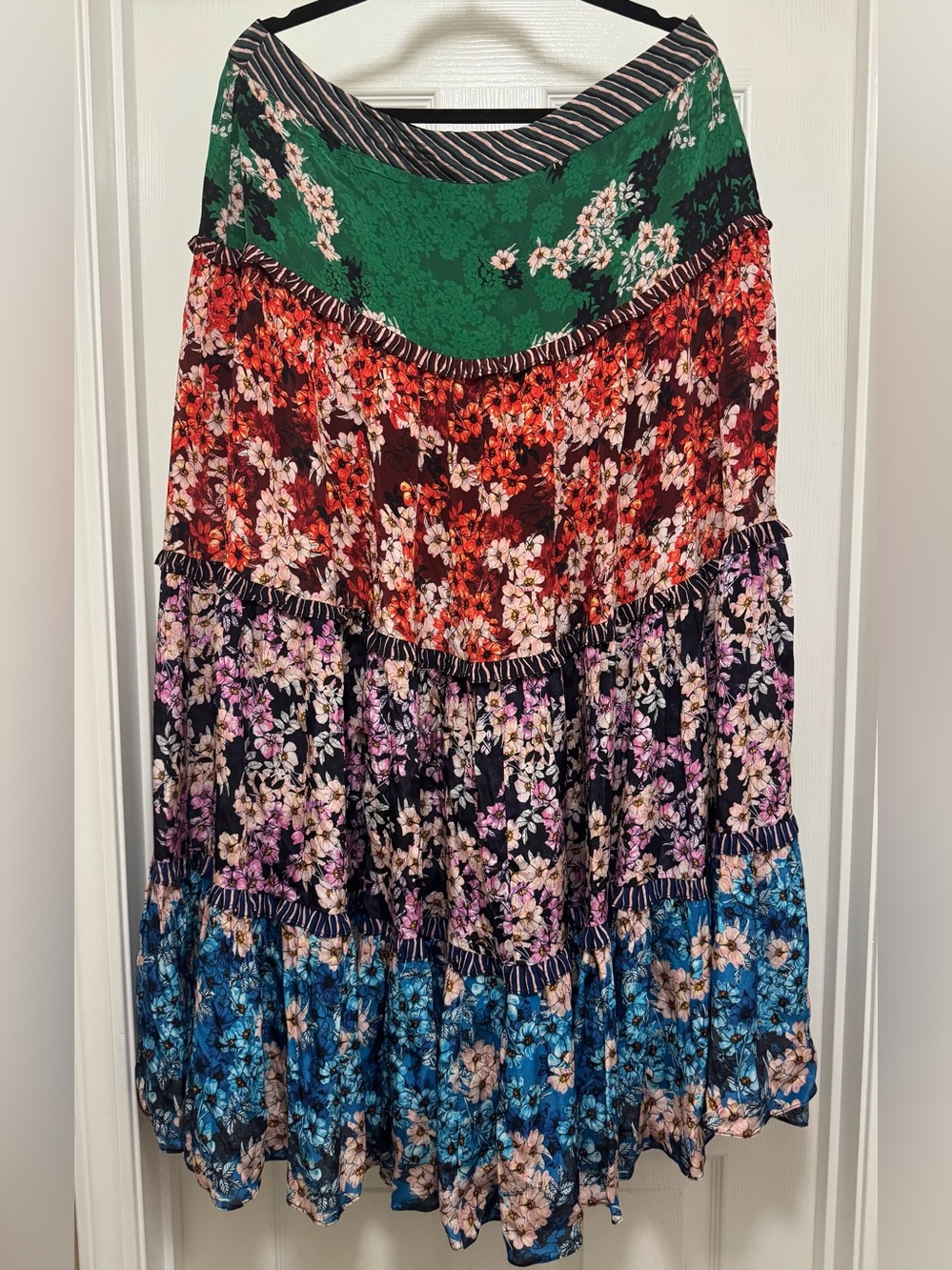 Anthropologie Bhanuni by Jyoti Anarosa Tiered Maxi Skirt